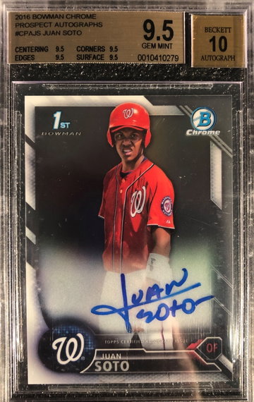 Juan Soto Bowman Chrome Auto True Gem