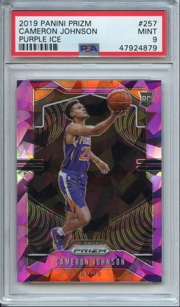 Cameron Johnson Purple Ice Rookie Prizm PSA 9