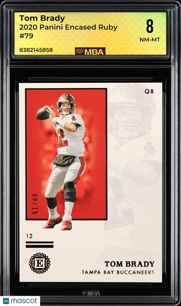 2020 Panini Encased Tom Brady #79 Ruby MBA 8