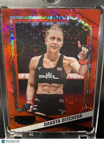 2025 Panini Combat Anthology Dakota Ditcheva #90 Red Fireworks
