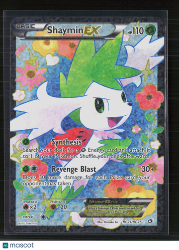 2013 Legendary Treasures Shaymin EX Holo Rare FA #RC21/RC25