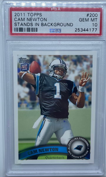 Cam Newton 2011 Topps Stands In Background RC #200 PSA 10