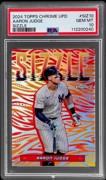 2024 Topps Chrome Update Aaron Judge Sizzle PSA 10