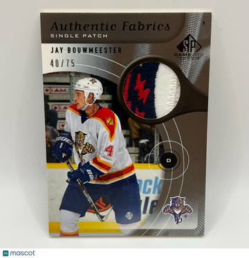 2005-06 SP Authentic Jay Bouwmeester #41 Patch Short Print