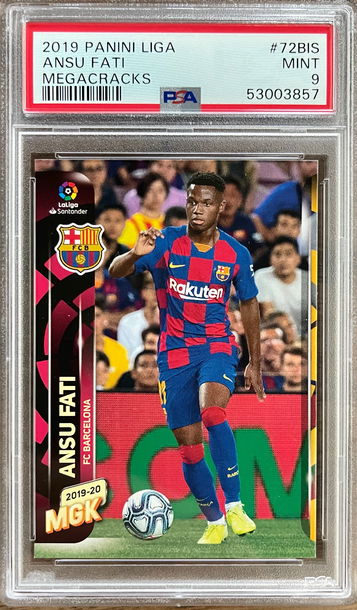 2019 Panini Liga Megacracks #72BIS Ansu Fati PSA 9