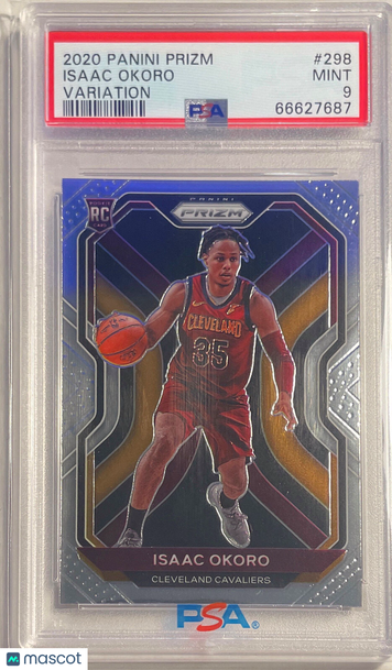 2020 Panini Prizm Isaac Okoro #298 Variation PSA 9