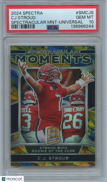 2024 Panini Spectra Spectracular Moments C. J. Stroud #SMCJS MNT Universal PSA 10 Panini Authentic