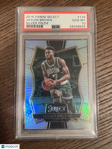 2016 Panini Select Jaylen Brown #174 Silver Prizm PSA 10