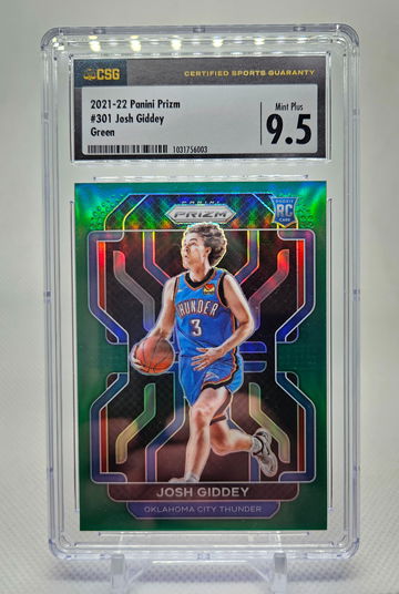 2021-22 Panini Prizm GREEN Josh Giddy ROOKIE