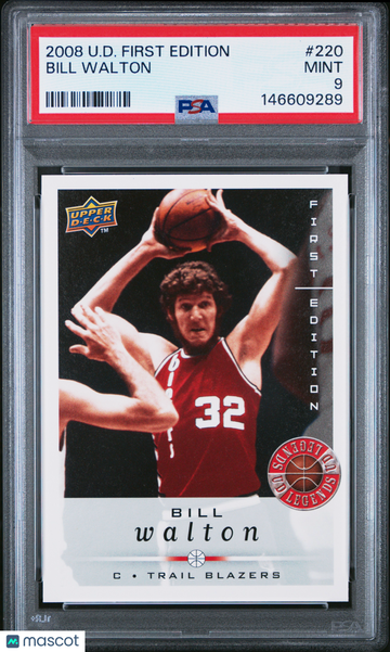 2008 Upper Deck First Edition Bill Walton #220 PSA 9