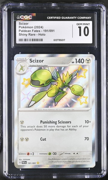 2024 Paldean Fates #191/091 Scizor CGC 10