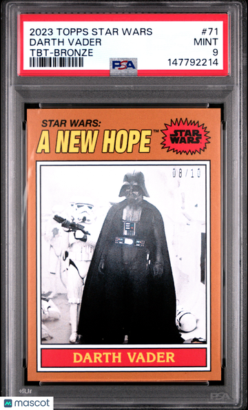 2023 Topps Star Wars Throwback Thursday Darth Vader #71 TBT Bronze PSA 9