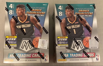 2X 2019-20 Mosaic Basketball Blasters Boxes