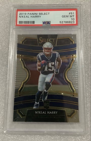 2019 Select N’Keal Harry Rookie Concourse PSA 10 Patriots 