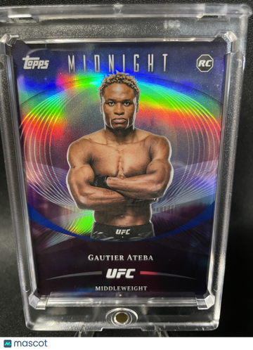 2026 Topps Midnight UFC Gautier Ateba #63 Refractor Short Print Rookie RC