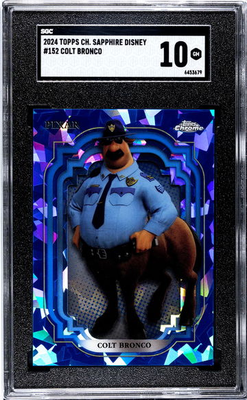 2024 Topps Chrome Sapphire Disney #152 Colt Bronco SGC 10