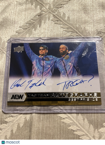 2025 AEW Upper Deck Game Used Chuck Taylor #2025 Auto Short Print Upper Deck