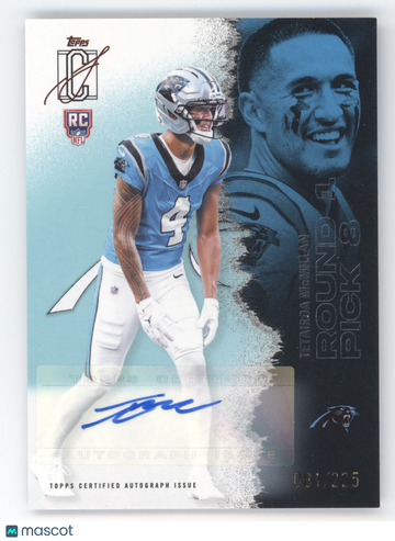 2025 Topps Signature Rookie Class Autographs Tetairoa McMillan #230 Teal /225 RC