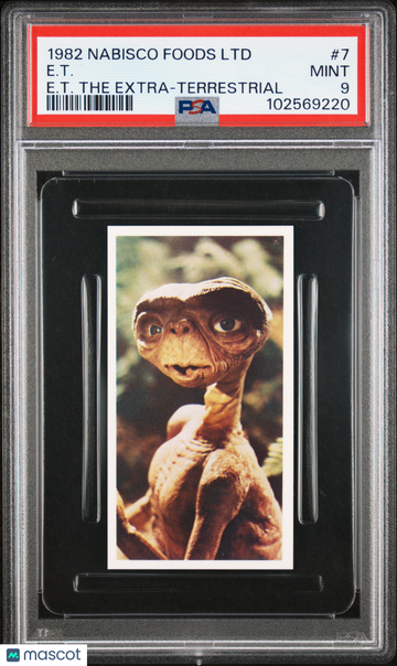 1982 Nabisco Foods LTD E.T. The Extra-Terrestrial E. T. #7 PSA 9