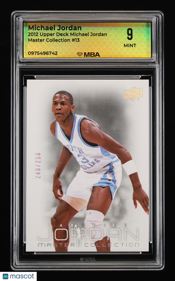 2012 Upper Deck Michael Jordan Master Collection Michael Jordan #13 MBA 9