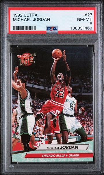 1992 Fleer Ultra Michael Jordan #27 PSA 8