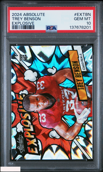 2024 PANINI ABSOLUTE EXPLOSIVE TREY BENSON #EXTBN ROOKIE RC PSA 10 GEM MT