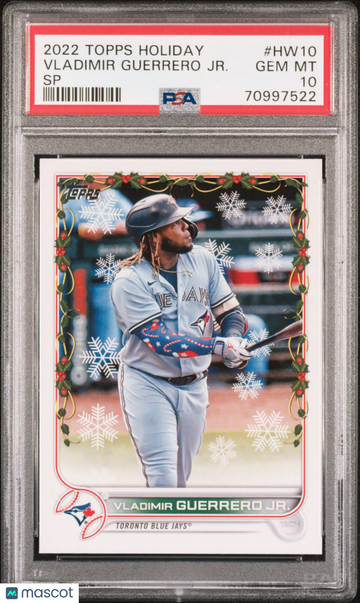 2022 Topps Holiday Vladimir Guerrero Jr. #HW10 SP PSA 10