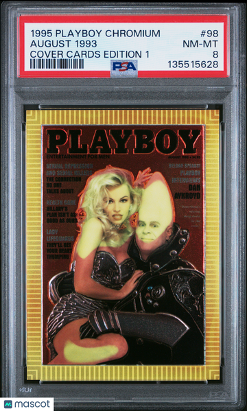 1995 Playboy Chromium Cover Cards Edition 1 August 1993 #98 PSA 8