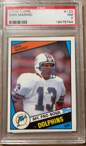 Dan Marino 1984 Topps RC PSA 7
