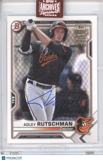 2023 Topps Archives Signature Series '21 Bowman Prospect Adley Rutschman #BP-121 /64