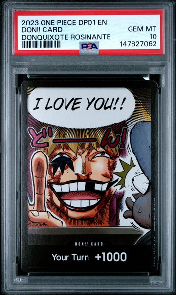 2023 One Piece Double Pack Volume 1 Donquixote Rosinante Don Card PSA 10