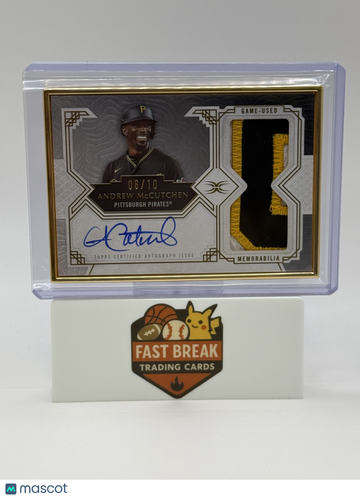2025 Topps Definitive Collection Andrew McCutchen #FAPC-AM /10 Patch Framed Game-Used Memorabilia