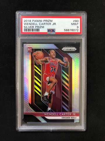2018 Panini Prizm - Wendell Carter Jr - Rookie Silver Prizm PSA 9 Mint