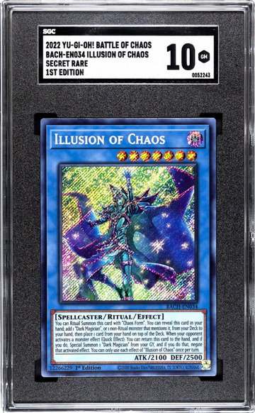2022 Yu-Gi-Oh! #BACH-EN034 Illusion of Chaos Battle of Chaos 12266229 SGC 10