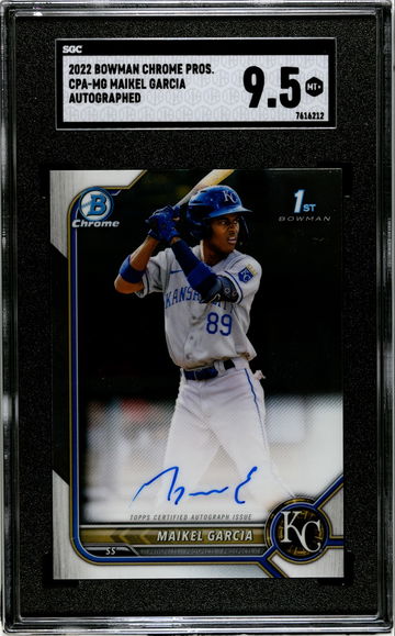 SGC 9.5 2022 Bowman Chrome Maikel Garcia Auto