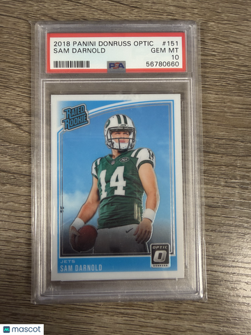 2018 Panini Donruss Optic Sam Darnold #151 PSA 10