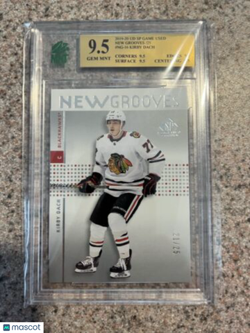 2019-20 Upper Deck SP Game Used Kirby Dach Rookie MNT 9.5