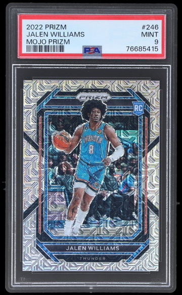2022 Panini Prizm Jalen Williams Mojo Prizm PSA 9 RC