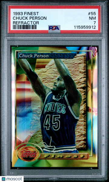 1993 Finest Chuck Person #55 Refractor PSA 7