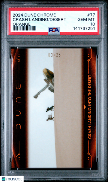 2024 Topps Chrome Dune Desert Crash Landing #77 PSA 10