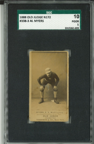 1887 N172 Old Judge #338-3 Al Meyers SGC 1