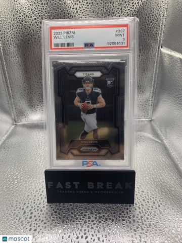 2023 Panini Prizm Will Levis #397 Prizm Rookie PSA 9