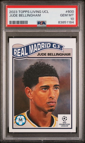2023 TOPPS LIVING UEFA CHAMPIONS LEAGUE JUDE BELLINGHAM #600 PSA 10