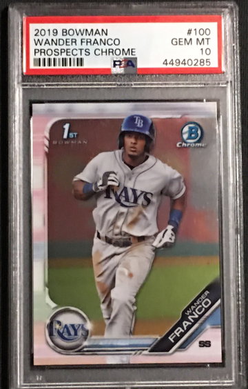 Wander Franco chrome rc psa 10 
