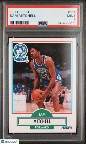 1990 Fleer Sam Mitchell #114 PSA 9