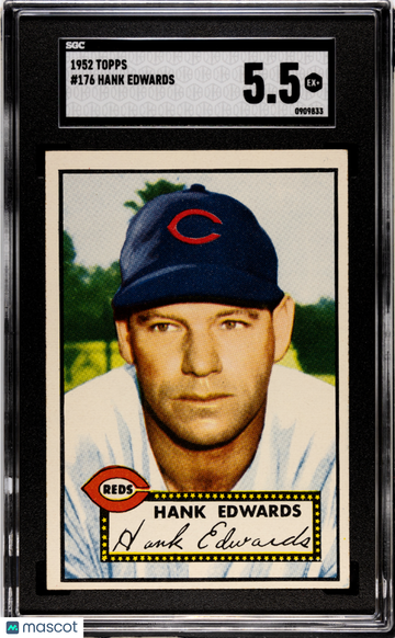 1952 Topps Hank Edwards #176 SGC 5.5