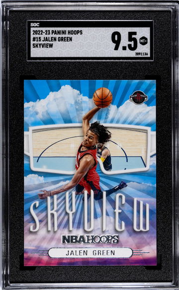 2022 Panini Hoops Skyview Jalen Green #15 SGC 9.5