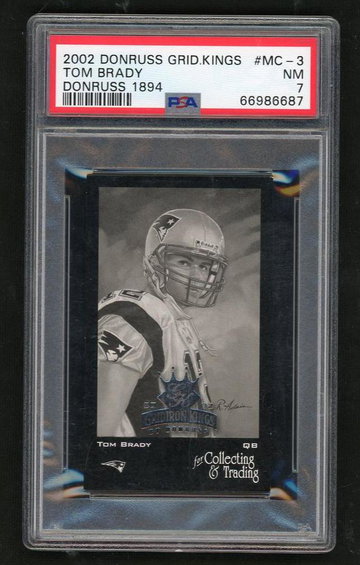 2002 Gridiron Kings '84 Donruss Tom Brady #MC3 /1000 PSA 7