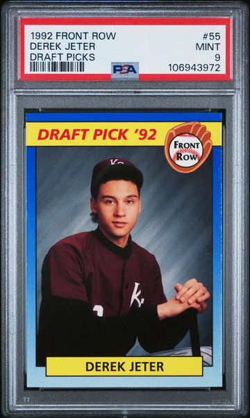 1992 Front Row Draft Pick Derek Jeter #55 PSA 9