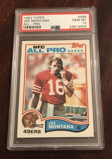 Joe Montana 1982 Topps All-Pro PSA 10